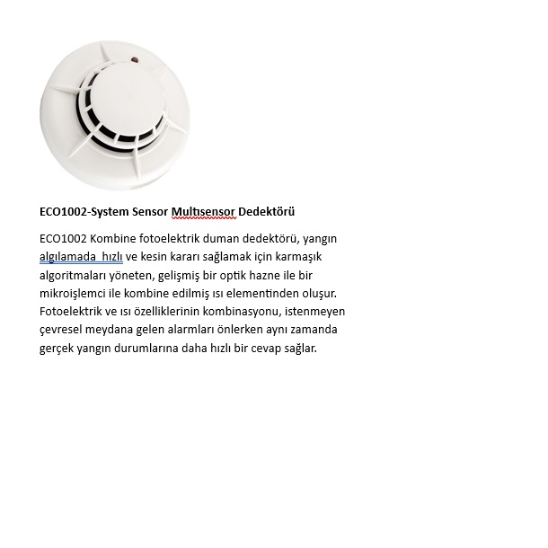 ECO1002 System Sensor Multısensor Dedektörü